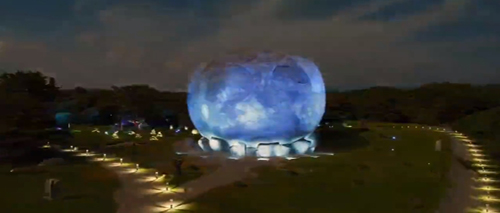 韩国夜游主题乐园“超级月亮”惊艳亮相，照亮人们的黑夜