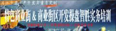 特色商业街&商业街区开发操盘智胜实务培训