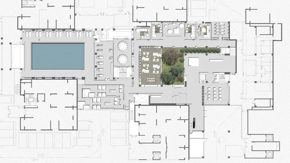 近两年流行的“下沉式”空间布局,一种新的设计方式